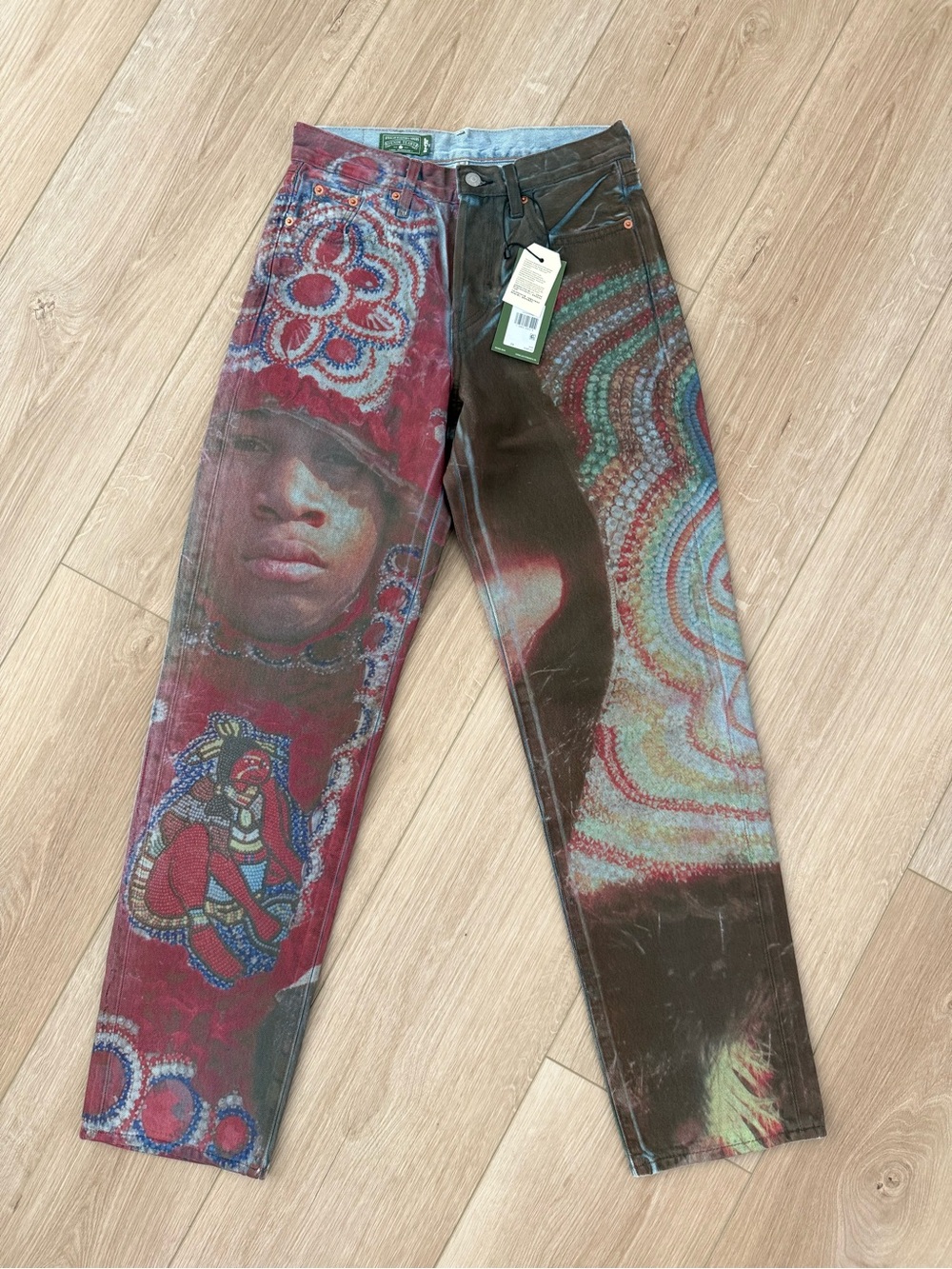 Denim Tears x Levi's Big Chief Demond 568 Denim Jeans 'Multicolor'